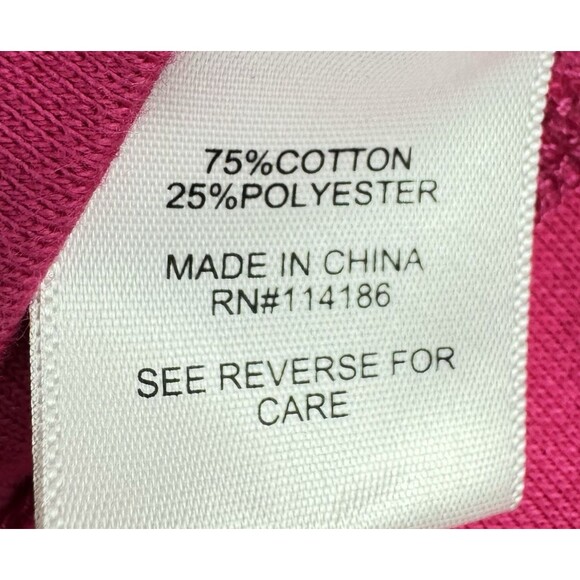 Juicy Couture Track Jacket Women's M Hot Pink Velour Full Zip Pockets "J" Charm - Picture 12 of 14